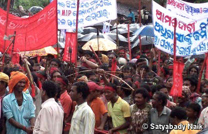 There have been repeated protests against Vedanta's planned mine. © Satyabady Naik