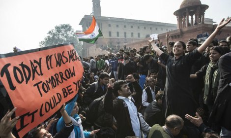 Protests Against the Delhi Gang-rape Incident in India