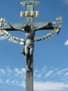 Crucifix in Prague erected as punishment for Jewish desecration